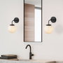 Opviq Horn - 12217 Lámpara de pared Negro, Antiguo y Crema